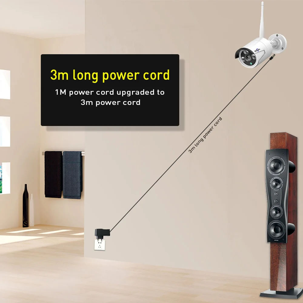 Hiseeu 4CH 960 P/1080 P двусторонний мониторинг Беспроводная CCTV камера система 2MP Обнаружение движения сетевая камера комплект безопасности