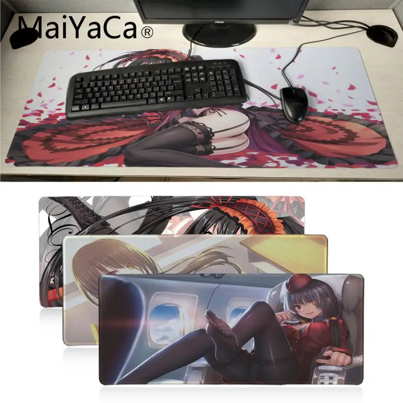 

MaiYaCa boy gift Nightmare Tokisaki Kurumi date alive Gamer Speed Mice Retail Small Mousepad BIG SIZE Rubber Game Mouse Pad