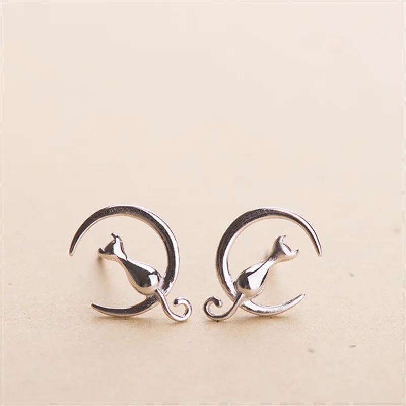 

sterling silver Stud earrings The small animals Fashion women earrings jewelry wholesale