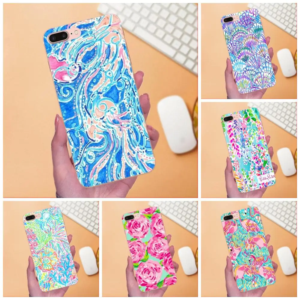 

Soft TPU Covers Cases Lilly Pulitzer Rose Pineapple Flamingo Flower For Apple iPhone 4 4S 5 5C 5S SE 6 6S 7 8 Plus X XS Max XR