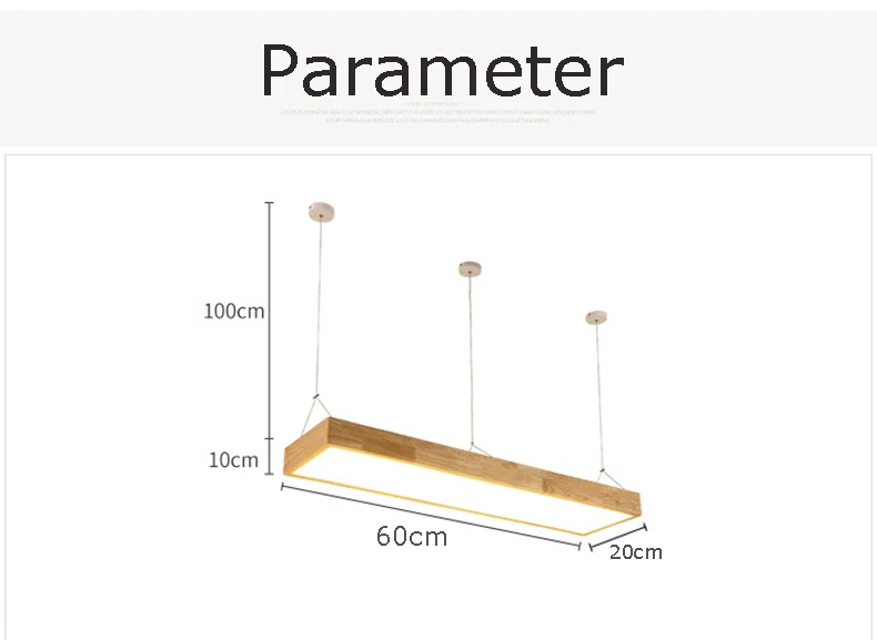 Современный подвесной светильник в скандинавском стиле из цельного дерева, прямоугольный подвесной светильник для кухни, офиса, ресторана, барной стойки