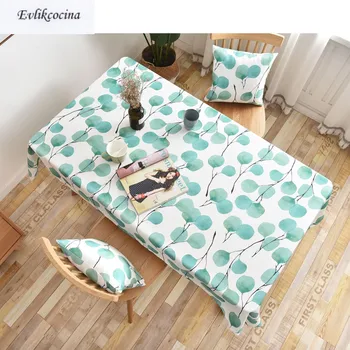 

Free Shipping Round Leaves Rectangulares Tablecloth Cover Tafel Hoes Nappe Impermeable De Dining Kitchen Home Decor Mantel Mesa