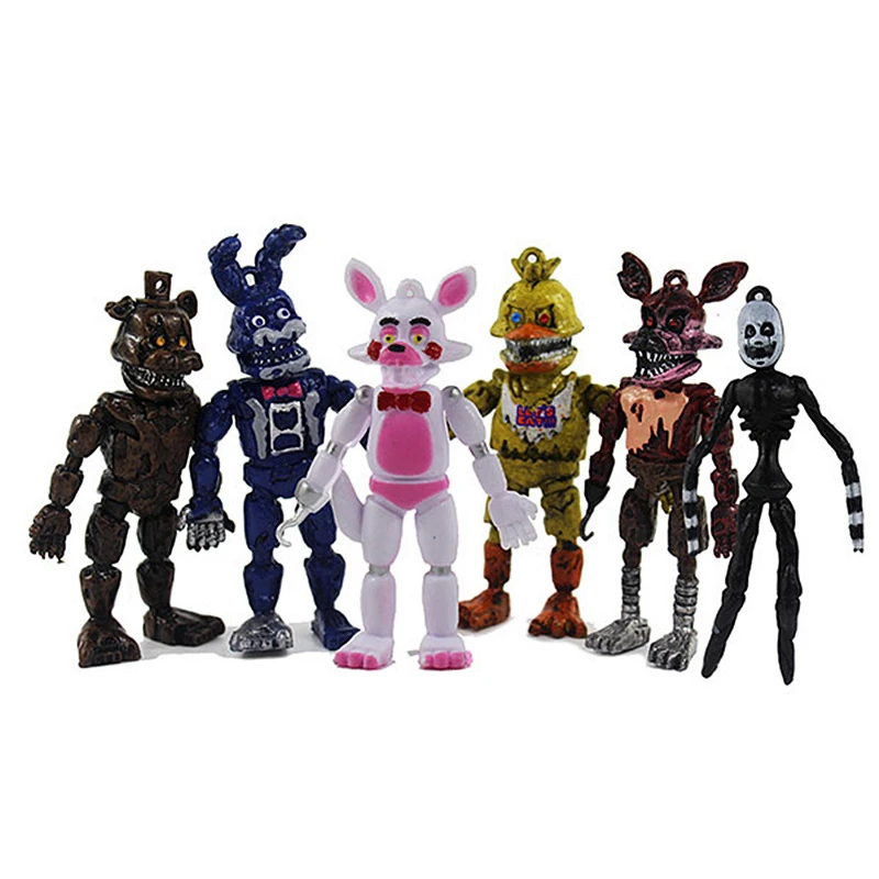 Игра ужасов Five Nights at Freddy's Toys кукольная кукла Фигурка 6 шт Fazbear's Pizza Marionette Bear