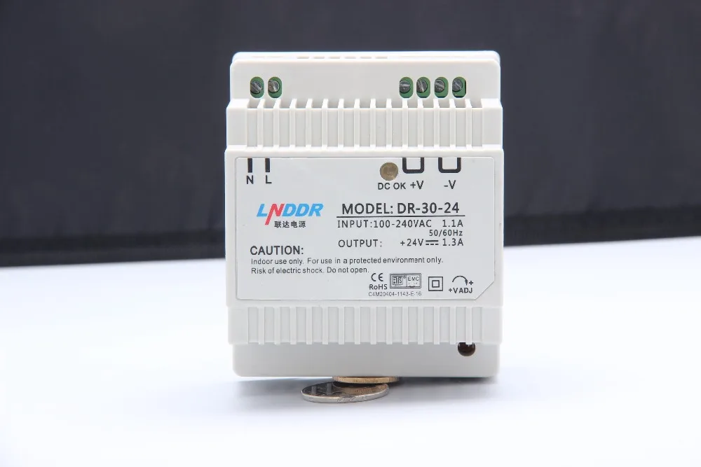 

DIN RAIL DR-30-12 30W 12V 2A Switching Power Supply