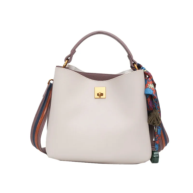 Summer Bucket Fashion Women Bag Bolsa Ladies Tote Bag Pu Leather Women