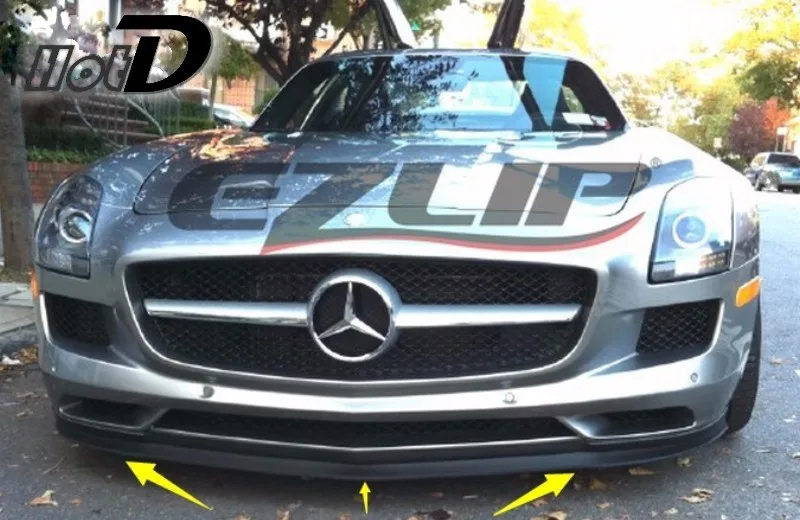 Bumper Lip Lips For Mercedes Benz SLS AMG  Top Gear Shop Spoiler For Car Tuning  TOPGEAR Recommend Body Kit + Strip demo