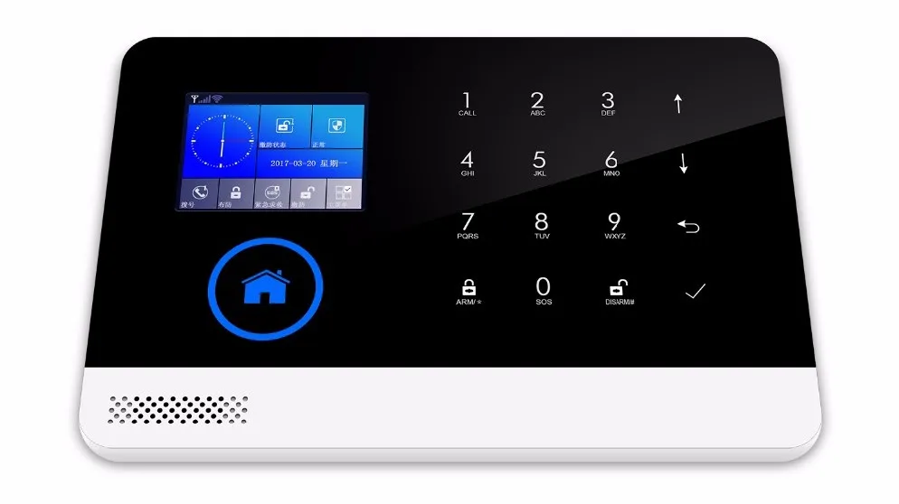 SmartYIBA беспроводная Wi-Fi домашняя охранная сигнализация ЖК-дисплей TFT дисплей GSM приложение-будильник дистанционное управление голосовые