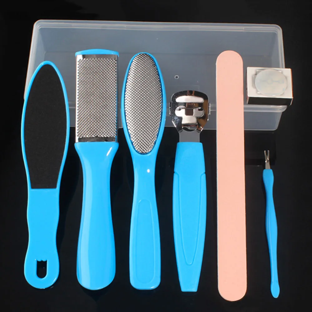 Profesional 8 unids/set herramienta de pedicura Archivo de cuidado de los pies para los pies talones del dedo del pie Kit de cutícula Archivo de pedicura Set eliminador de belleza herramienta Profesional 8 unids/set herramienta de pedicura Archivo de cuidado de los pies para los pies talones del dedo del pie Kit de cutícula Archivo de pedicura Set eliminador de belleza herramienta