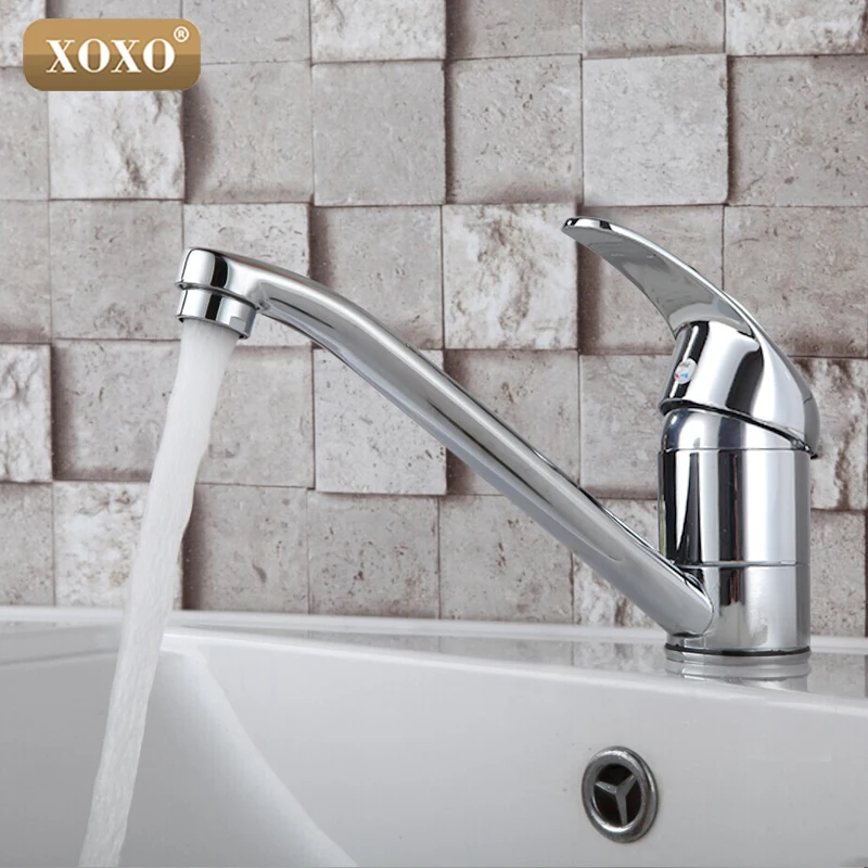 

XOXO Chrome Single Handle Deck Mount Bathroom Faucet Vanity Vessel Sinks Mixer Tap Cold and Hot Water Tap Basin mixer 2261