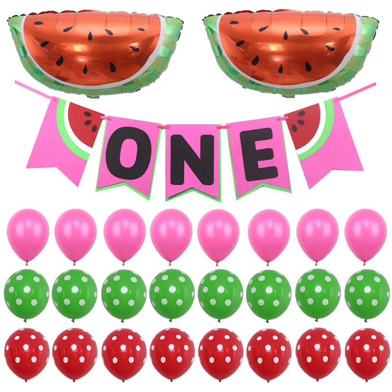 Summer Watermelon Kids Birthday Party Decorations Baby Shower
