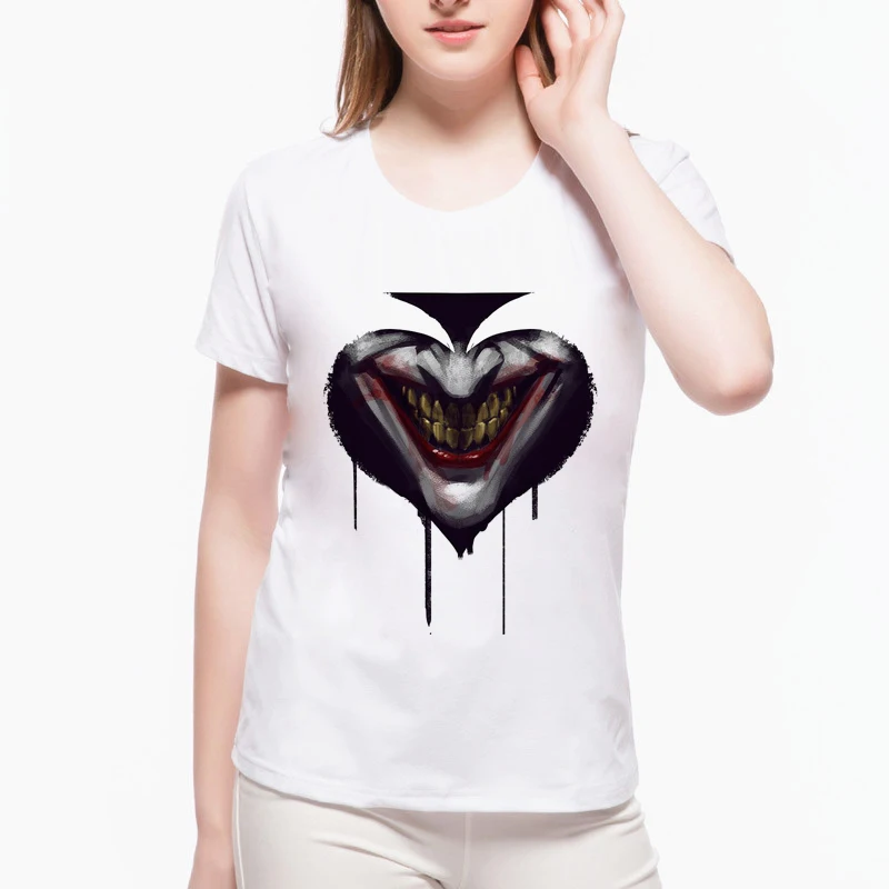 Новое поступление футболки Harley Quinn Love Joker топы из фильма отряд самоубийц модная