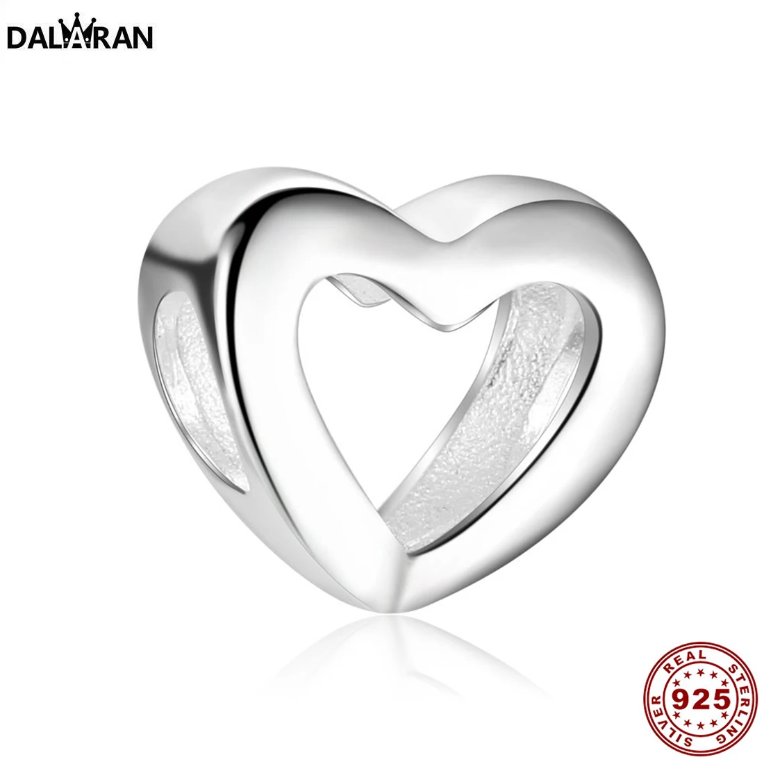 

DALARAN Fits Original Heart 925 Sterling Silver Beads Charms For Women Fashion DIY Bracelets & Bangles Jewelry Hot Gift