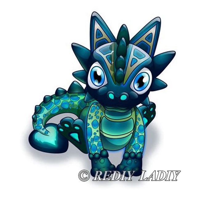 Full Square Round Diamond Painting Cartoon Dragon Baby Diamond Mosaic Crystal Rhinestones Pattern Beaded Cross Stitch Crafts Diamond Painting Cross Stitch Aliexpress