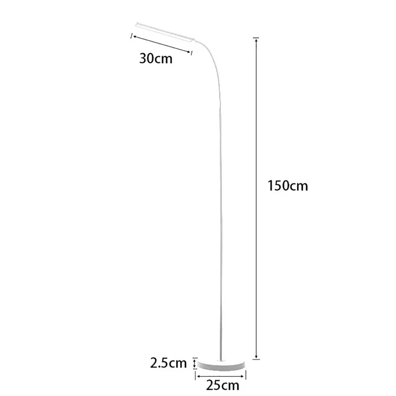 Современный светодиодный напольный светильник с затемнением, тонизирующий 72 светодиодный s USB Гибкий стоячий светильник для чтения с гибкой полосой для офиса и спальни