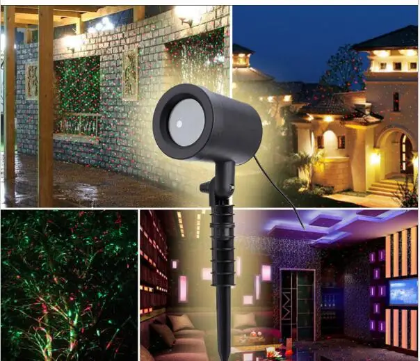 Сумки для покупок Рождественский лазерный проектор небо Звезда прожектор для сцены душевые пейзаж Сад газон свет