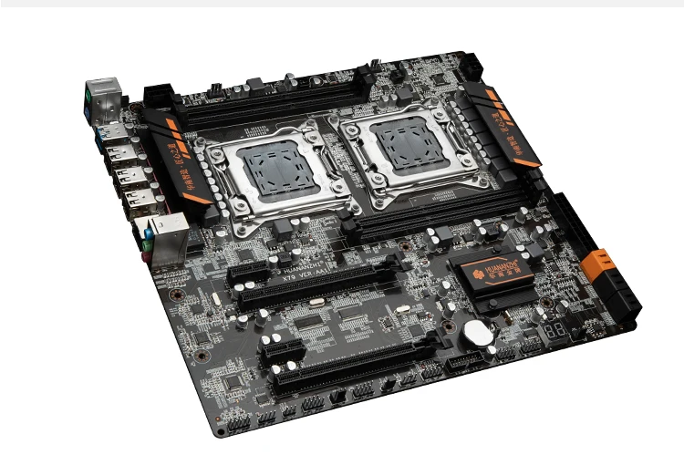 Материнская плата HUANAN ZHI X79 с двойным процессором Intel Xeon E5 2680 V2 SR1A6 кулерами ОЗУ 32 ГБ