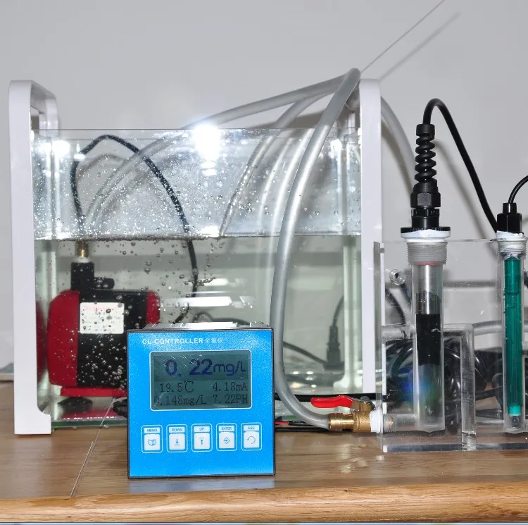 

Chlorine online tester PH tester controller for real-time monitoring of free chlorine hypochlorite determination CL650