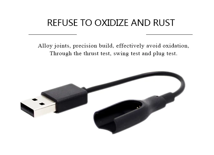 Miband зарядное устройство Шнур Замена USB мини портативный зарядный кабель для miband 1 s, miband 2 и miband 3 с usb портом