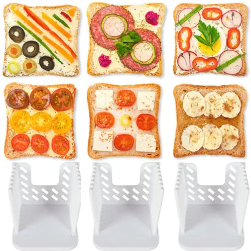Kitchen Portable Bread Toast Slicer Cutter Maker Mold Kitchen Guide Slicing