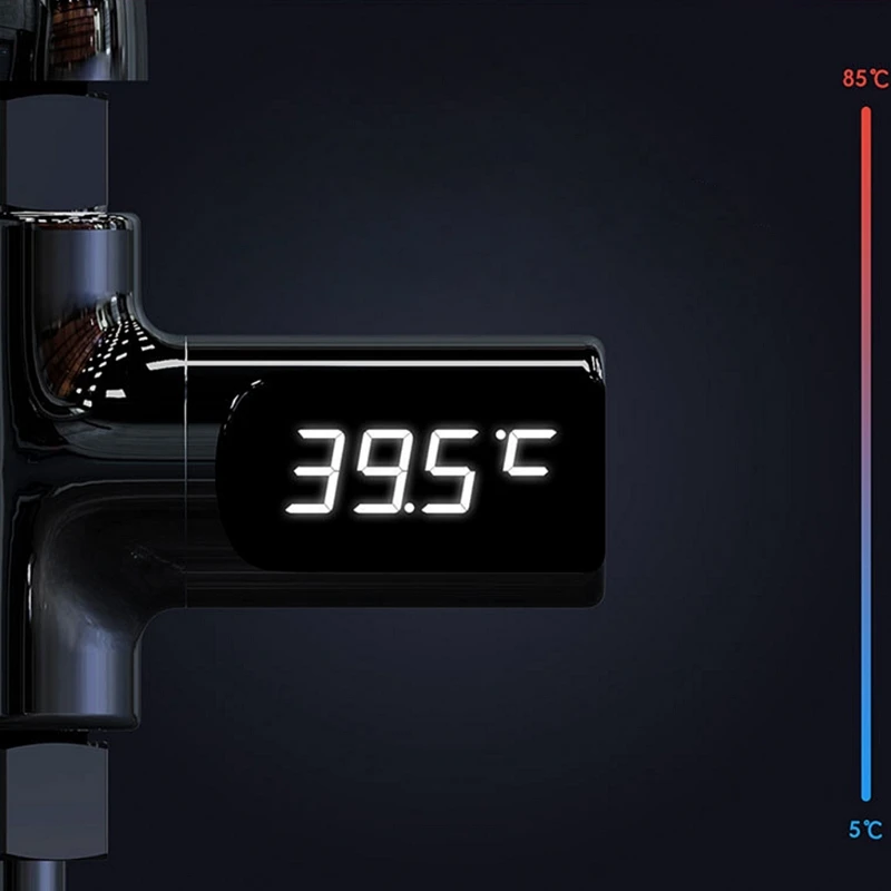 OOTDTY термометр для душа водонепроницаемый цифровой светодиодный дисплей 0~ 100 градусов датчик температуры Электрический измеритель температуры воды