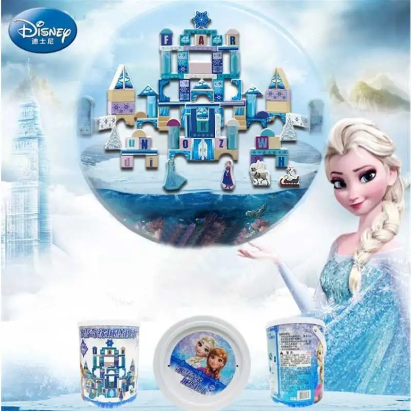 Disney Frozen Romance Bucket строительные блоки для детей 100 детские игрушки девочек в замке