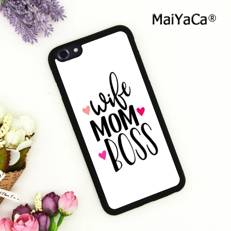 Чехол для телефона MaiYaCa с надписью жены мамы и босса чехол iPhone 5 6s 7 8 plus 11 12 13 Pro X XR XS