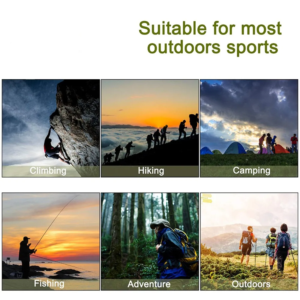 Outdoor Survival Wristband Bracelet Braided Paracord Multi-function Camping Tools Rescue Emergency Rope Compass Whistle Knife Kit