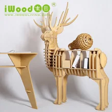 Nordic Continental furniture wood elk racks Creative home wooden ornaments Home Decoration simulation elk rack desk table