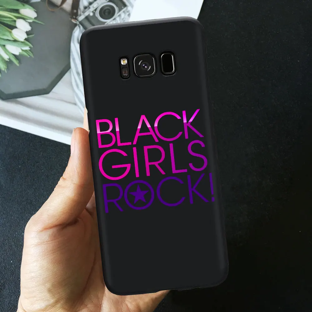 TPU D1217- Melanin Poppin queen чехол для телефона для samsung S7 S10 S9 S8 Plus A6 A7 черный волшебный чехол для девочки для samsung A50 A70 Мягкий ТПУ чехол - Цвет: TPU D1217-
