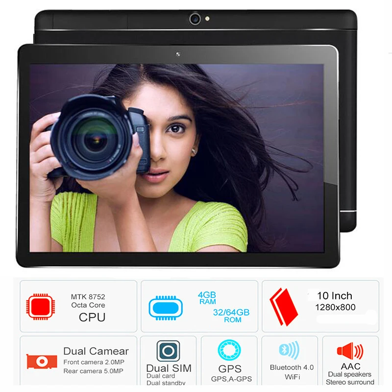

2019 10.1' Tablets Octa Core 32GB 64GB ROM Google Android 9.0 10 Tablet PC 3G 4G LTE FDD TDD WIFI GPS bluetooth tablet phone 4g