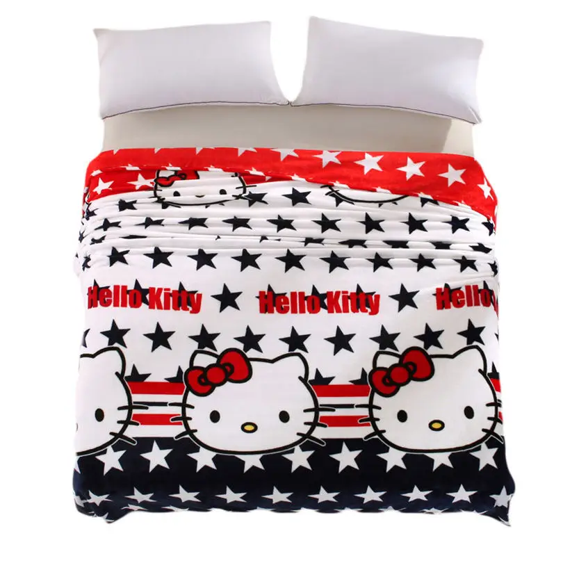 Buy Soft and warm cute hello kitty print Blanket