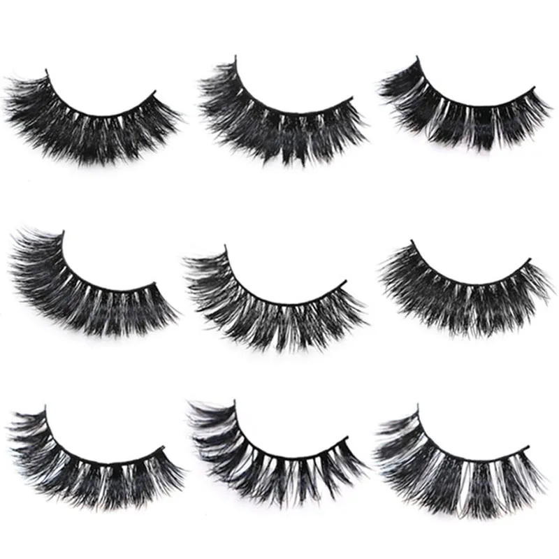 

1 Box Mink Eyelashes Natural Long 3D Mink Lashes Hand Made False Eyelashes Full Strip Lashes Makeup False Eyelash