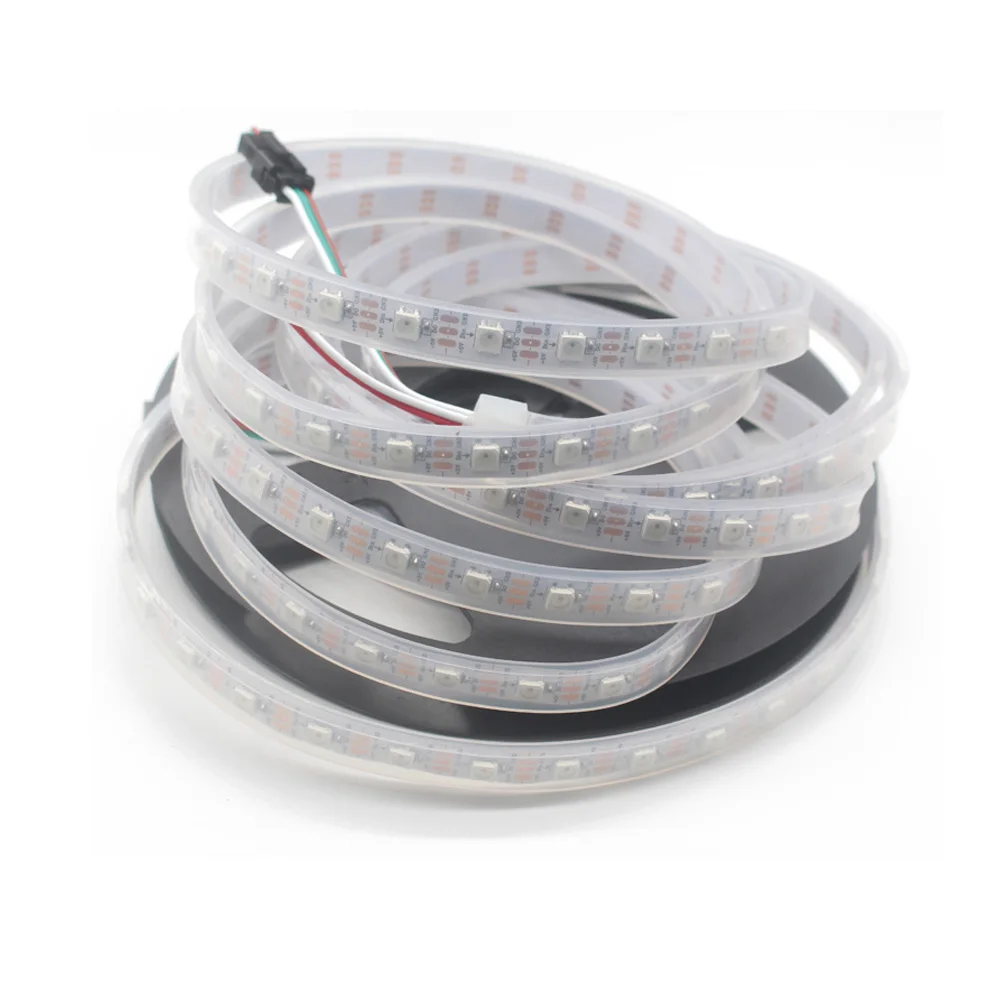 WS2812B ws2812 30/60/144 пикселей 5050 rgb индивидуально Адресуемая Светодиодная лента