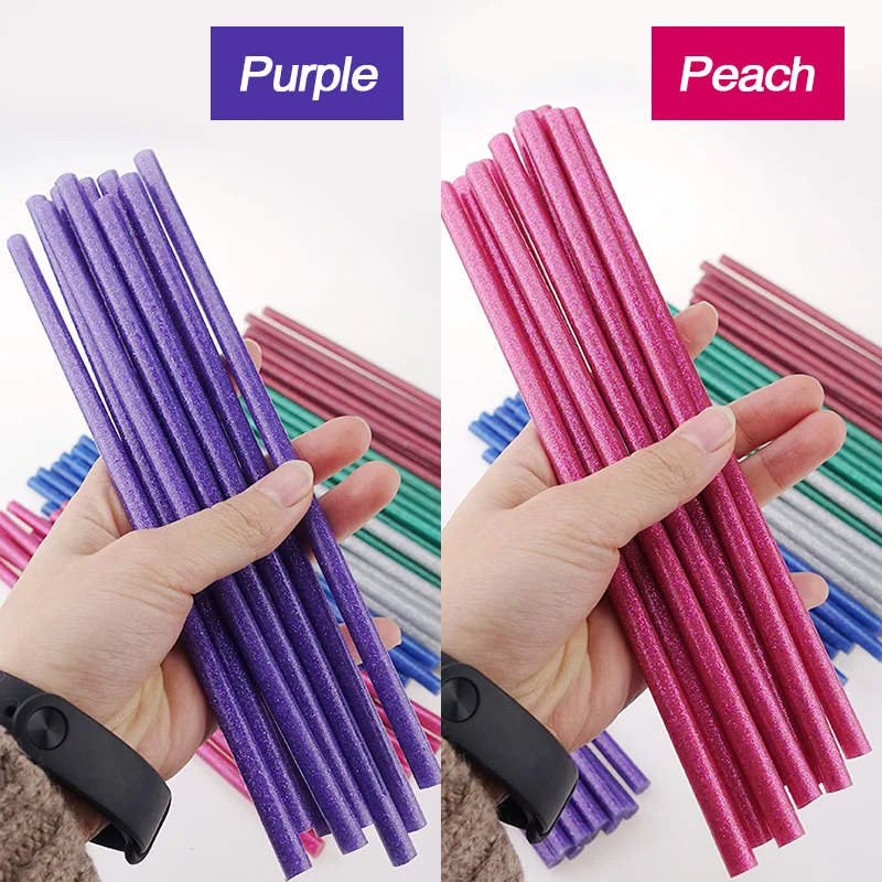 Free shipping 10PCS 7mm X200mm Hot Melt Glue Sticks for DIY Craft Phone Case Alloy Toy Art Model Album Repair Adhesive Stick