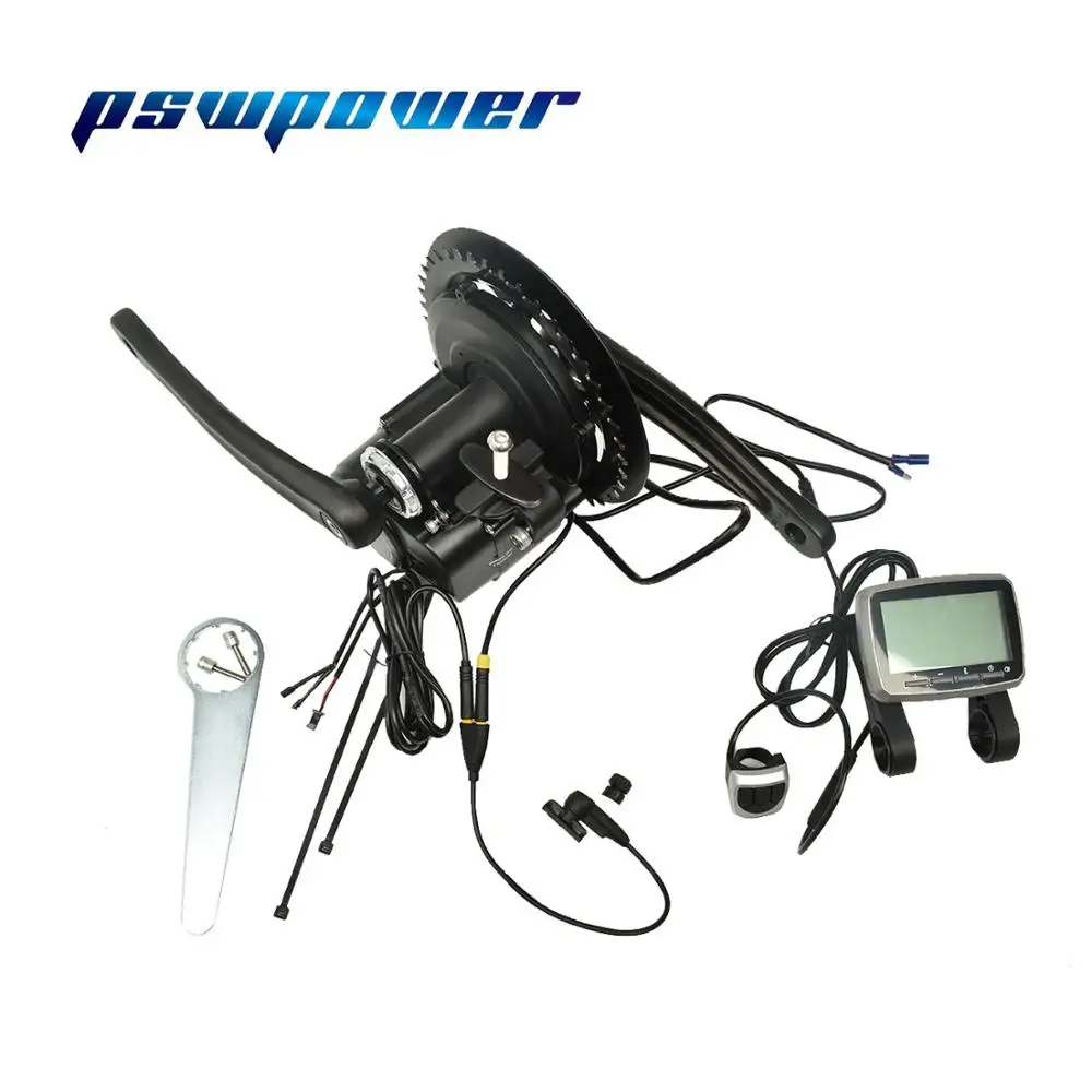 Tongsheng 36V 250 W/350 W TSDZ2 V lcd 5 XH-18 V lcd 6 lcd Электрический велосипед центральный Средний мотор с датчиком крутящего момента в Европе или Китае - Цвет: 36V 350W VLCD5 LCD