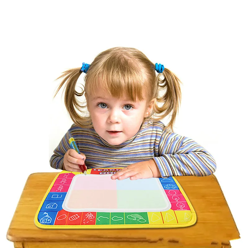 

29*19cm Water Drawing Mat Toys for Children with Magic Pen Colorful Water Drawing Board Baby Play Mat Kids Educational Toys