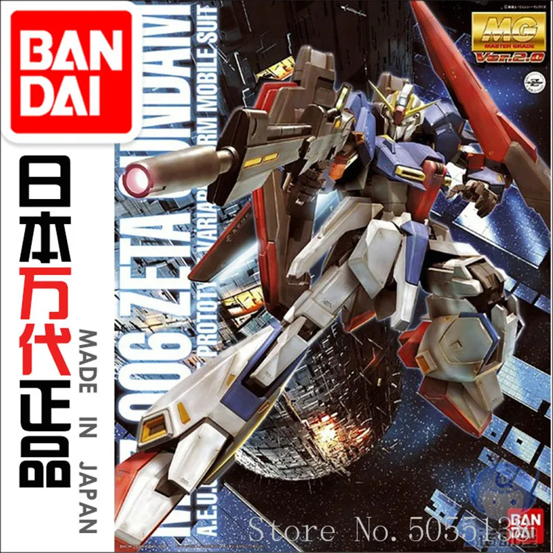 Bandai Gundam модели в наличии на складе сборе 39597 мг 1/100 зет воина гундама Z Ver.2.0 робот