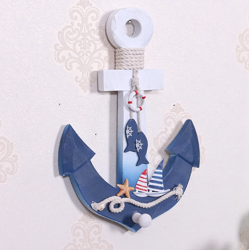 Wooden Anchor Wall Decor wood anchor wall decor mediterranean style wood shelf dining room Wooden Anchor Wall Decor wood anchor wall decor mediterranean style wood shelf dining room