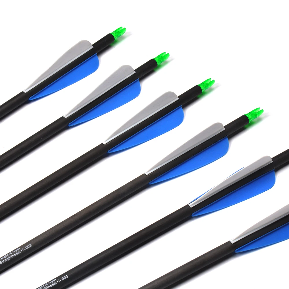 6 12 24 pçs seta de carbono