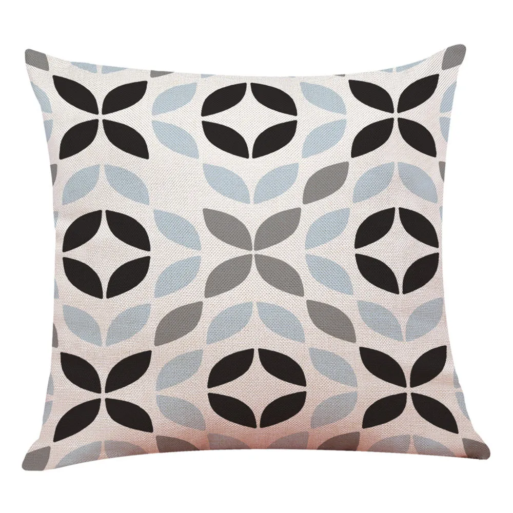 Декоративная подушка для дома, простая Геометрическая подушка для дивана и автомобиля, декоративная подушка для дивана#35 - Цвет: F
