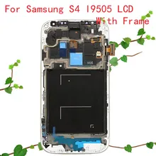 Dark Blue or White New LCD Display with Touch Screen Digitizer Replacement + Frame Assembly for Samsung Galaxy S4 I9505 GT-I9505