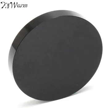 

KiWarm Useful Black Obsidian Scrying Mirror Crystal Gemstone Lucky Feng Shui Healing Stone Home Shop Desk Decor Crafts Gift 48mm