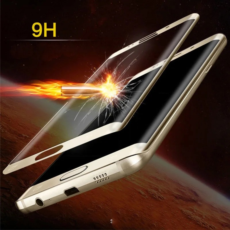 

Full 3d curved tempered glass for samsung galaxy s6edge s6 edge g925 9h film front protective screen protector protection