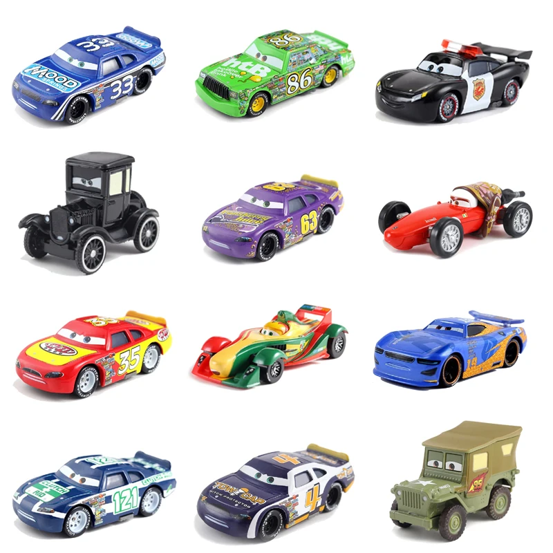 

Disney Pixar Cars 3 New Lightning McQueen Jackson Storm Smokey Diecast Metal Car Model Children Birthday Gift Toy