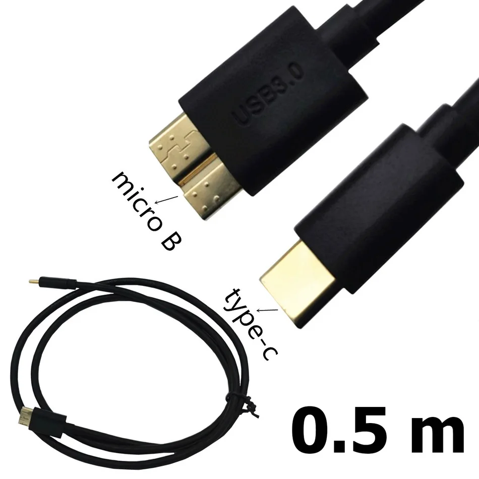 Кабель для передачи данных 50 см с Type C на Micro USB 3 0 жесткого диска LACIE D2 2 THUNDERBOLT