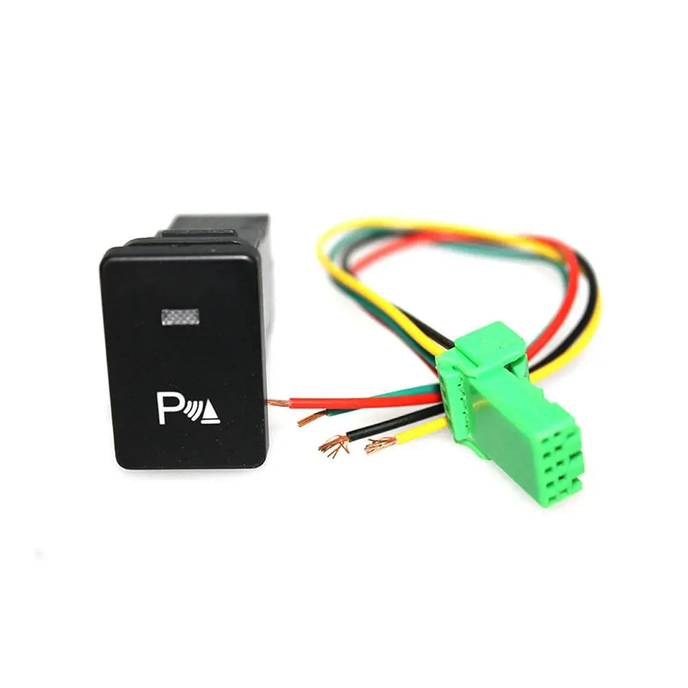 LumiParty Handbrake Parking Switch White LED Brake Button with 120MM