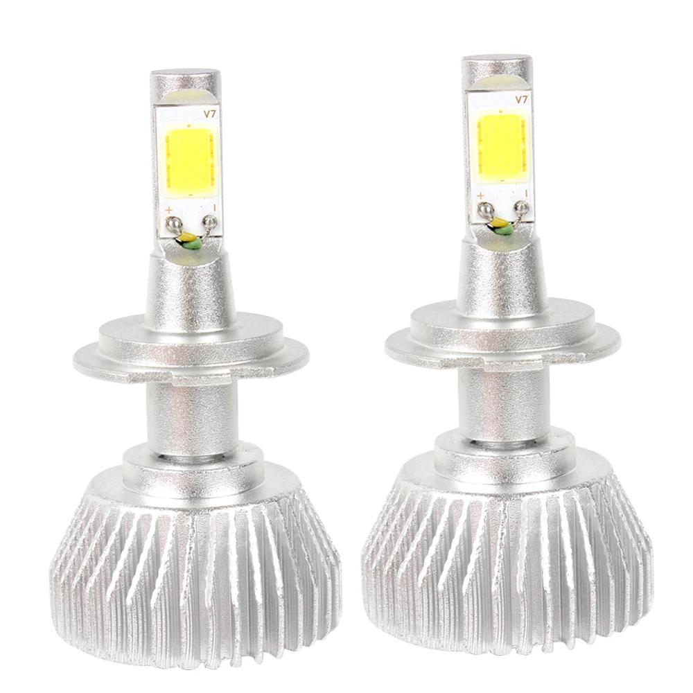 

2pcs H7 COB Car LED Headlight Headlamp Unviersal 4400LM 12V 6000K C6 Series Conversion Light Auto Head Light Lamp Car-styling