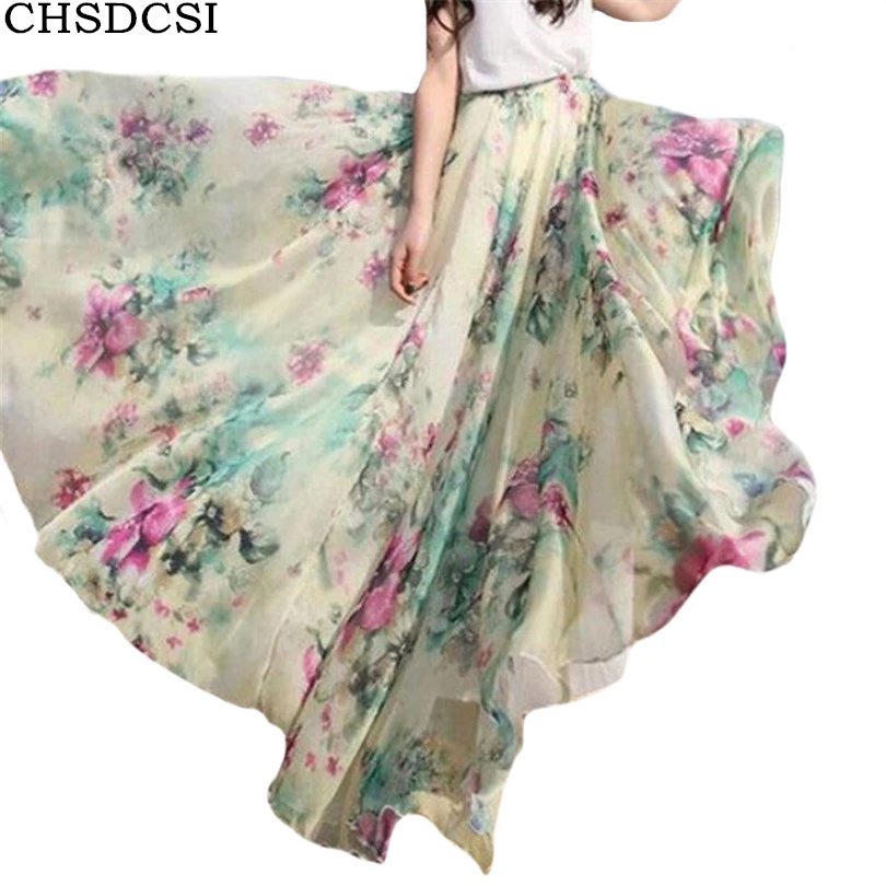 chiffon skirt and top