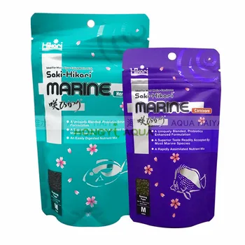 

1 piece hikari 40g 90g granules cherry food marine fish feed contains probiotics vegetarian and meat food aquarium fish food