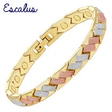 Escalus элегантный женский трехцветный магнитный браслет для дам обезболивающий здоровье ювелирные изделия